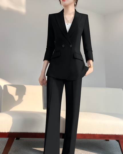 Women's Professional Business Coat - Elegant Thick Textured Coat